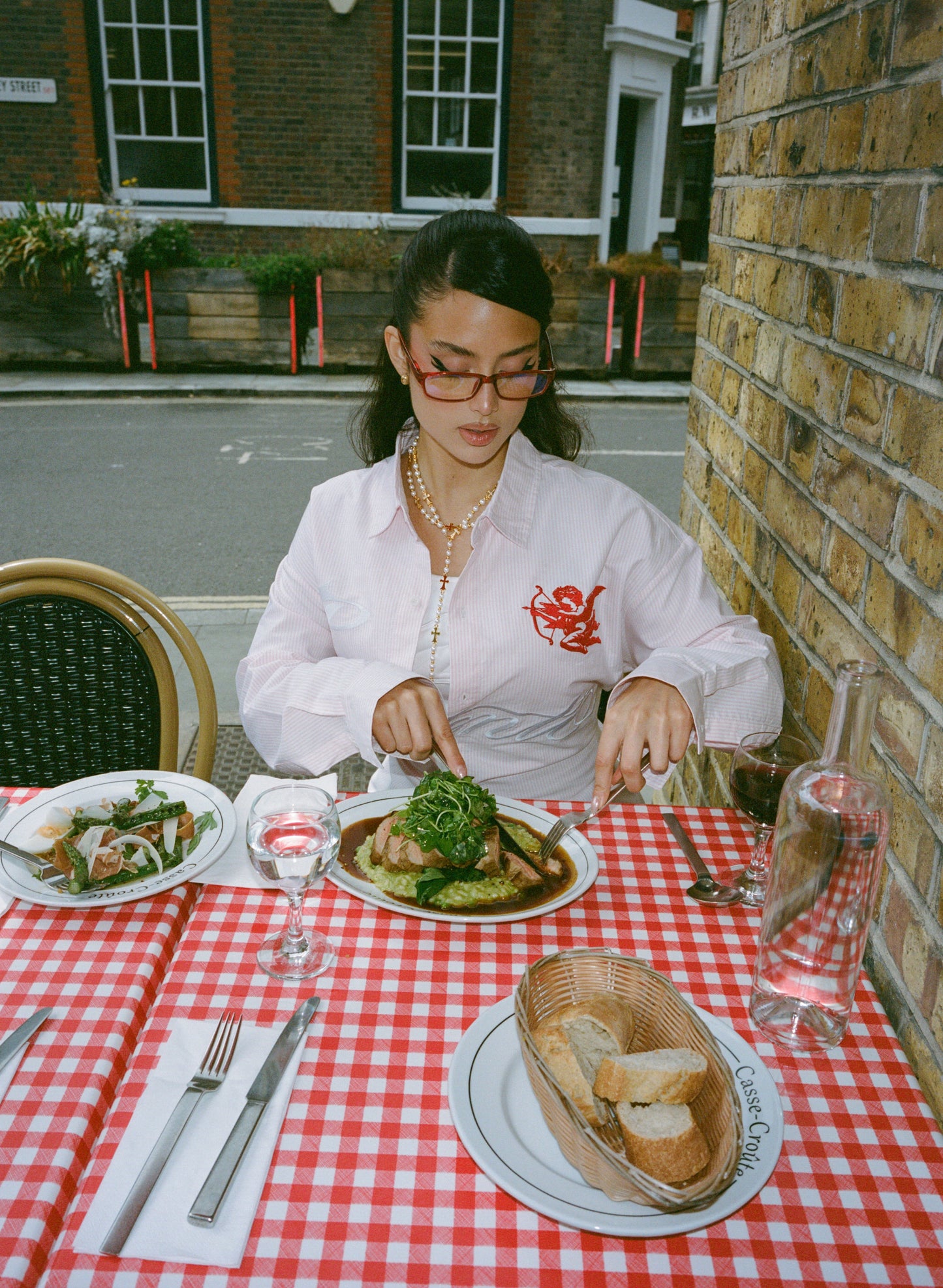 ANGEL PINSTRIPE SHIRT