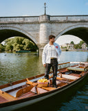 ANGEL PINSTRIPE SHIRT GREY