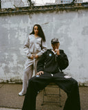 EMBROIDERED DENIM HAT BLACK