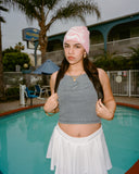 MOHAIR BEANIE PINK