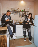 DEO DISTRESSED JOGGERS WASHED BLACK