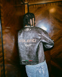 VOLENTI PATCHWORK RACER JACKET BROWN