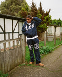 DEO DISTRESSED JOGGERS NAVY