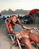 WOMEN'S DISTRESSED LOGO TANK WASHED GREY