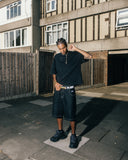 DISTRESSED LOGO T-SHIRT WASHED BLACK