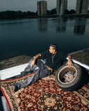 DISTRESSED LOGO T-SHIRT WASHED BLACK