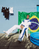BRASIL TRACK BOTTOMS WHITE