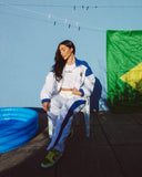BRASIL TRACK BOTTOMS WHITE