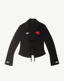 LACE ANGEL SHIRT BLACK