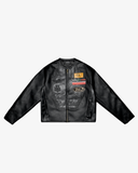 VOLENTI PATCHWORK RACER JACKET BLACK