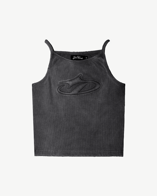 WOMEN'S DISTRESSED LOGO TANK