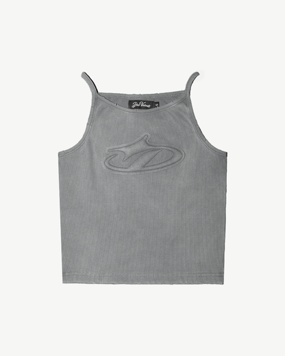 WOMEN'S DISTRESSED LOGO TANK