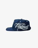 EMBROIDERED DENIM HAT NAVY