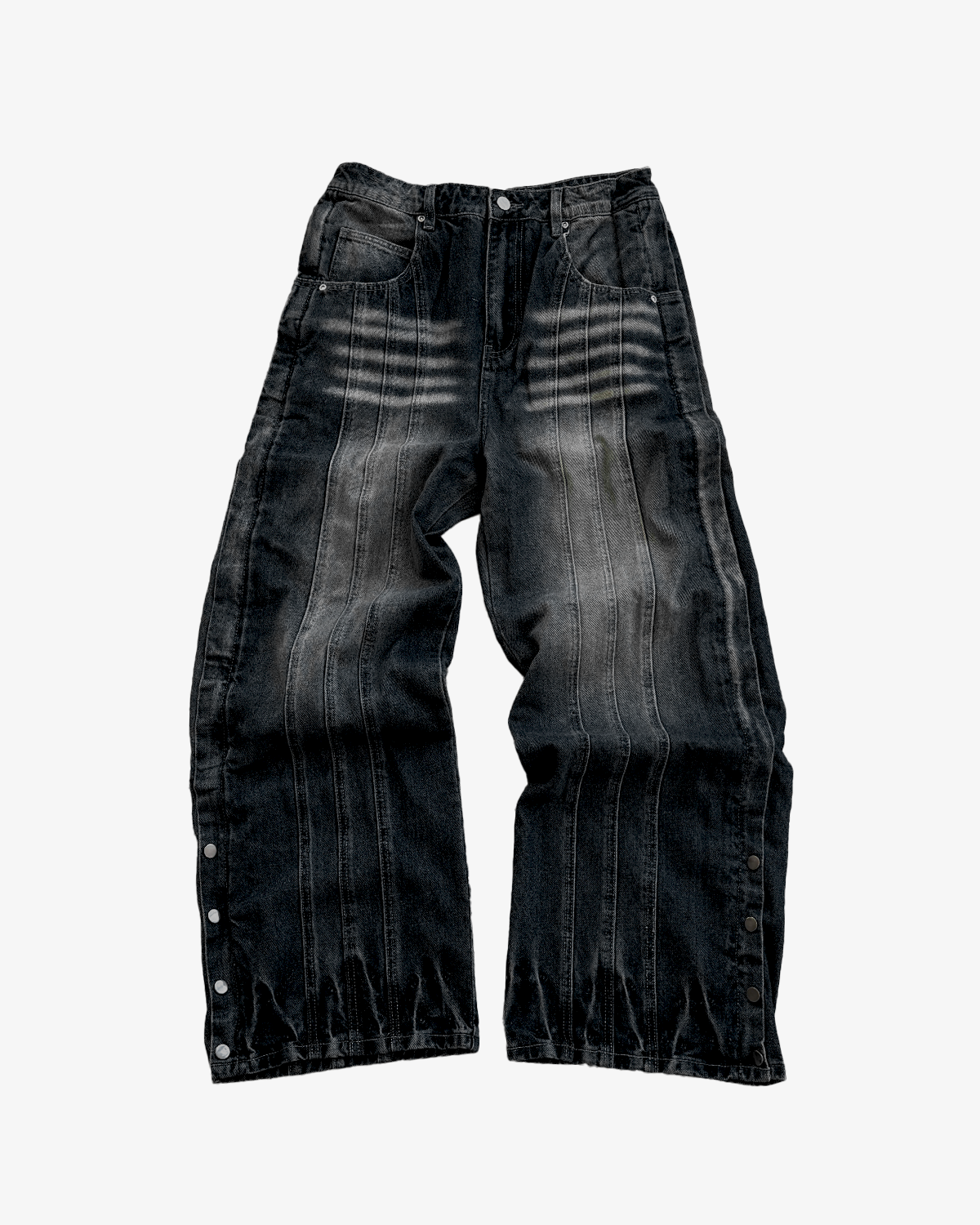 FLORAL ZIP JEANS WASHED BLACK – DeoVolenti FLORAL ZIP JEANS WASHED BLACK – DeoVolenti