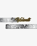 VOLENTI SNAKESKIN BELT GOLD