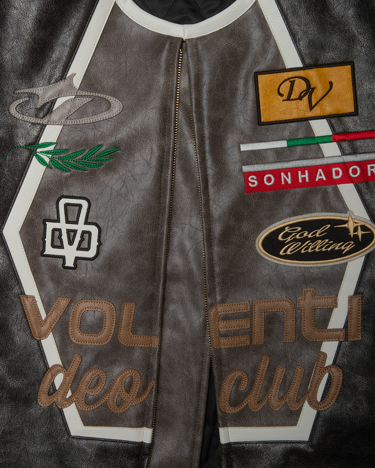 VOLENTI PATCHWORK RACER JACKET