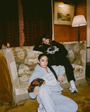 DV HEART ZIP HOODIE GREY