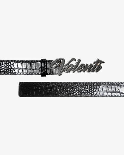 VOLENTI BLACK CROC BELT