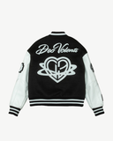 DV HEART VARSITY JACKET BLACK