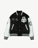 DV HEART VARSITY JACKET BLACK