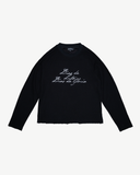 WAFFLE KNIT THERMAL BLACK