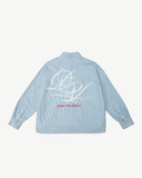 ANGEL PINSTRIPE SHIRT BLUE