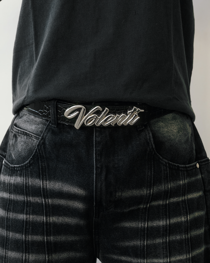 VOLENTI BLACK CROC BELT
