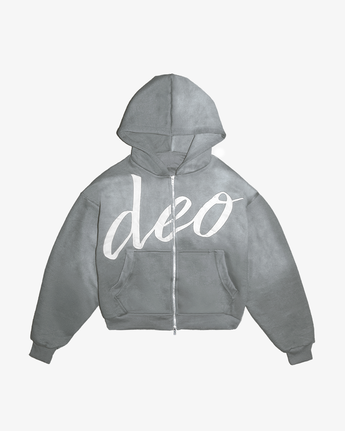 Deo Distressed Hoodie Grey