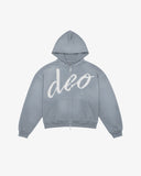 DISTRESSED DEO HOODIE CLOUD
