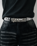 VOLENTI SNAKESKIN BELT SILVER