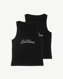 WOMENS TANK | TWIN PACK BLACK